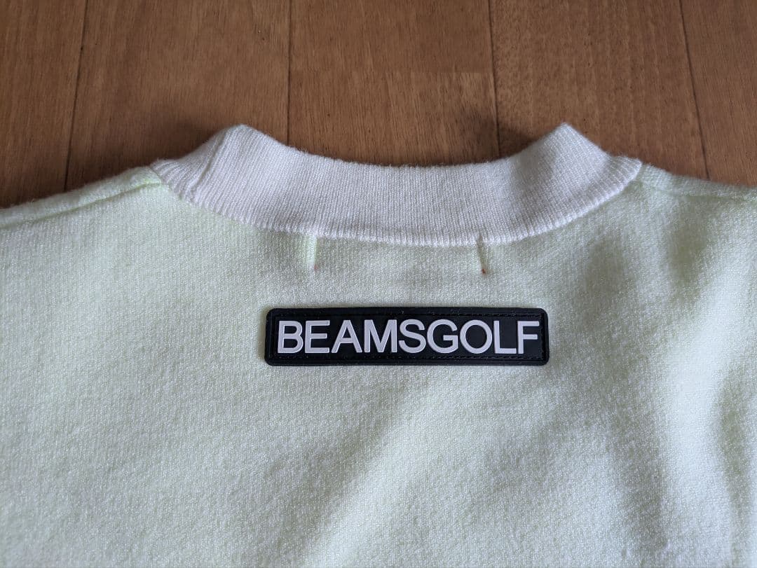 BEAMS GOLF セーター Mサイズ ホワイト/イエロー