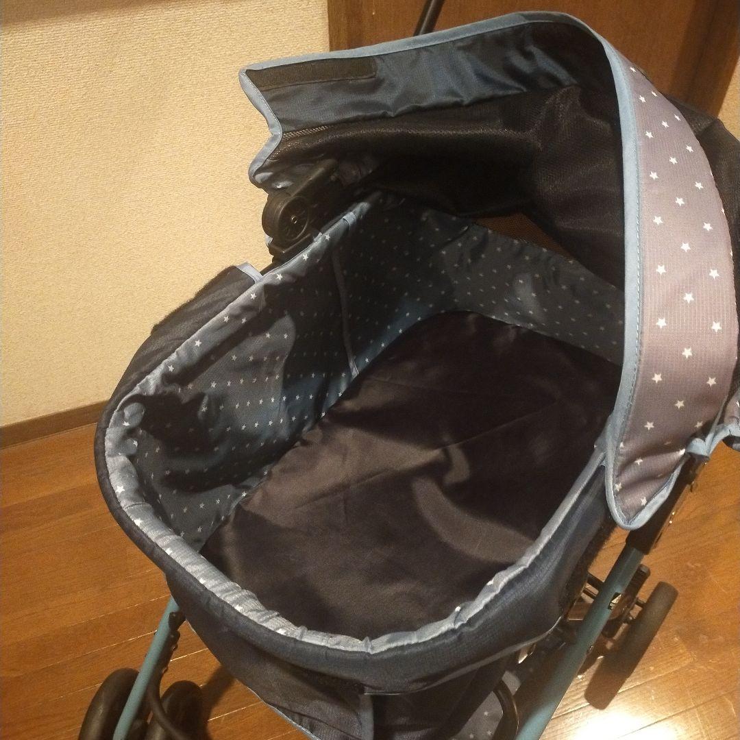 【良品】リッチェル ペットカート 紺 星　定価29,700(税込)エルフィ