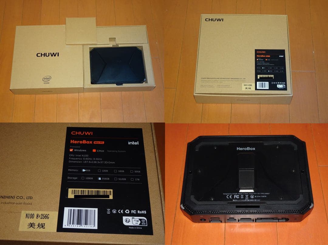 ミニPC CHUWI [N100/8GB/256GB/Win11H(OEM)]