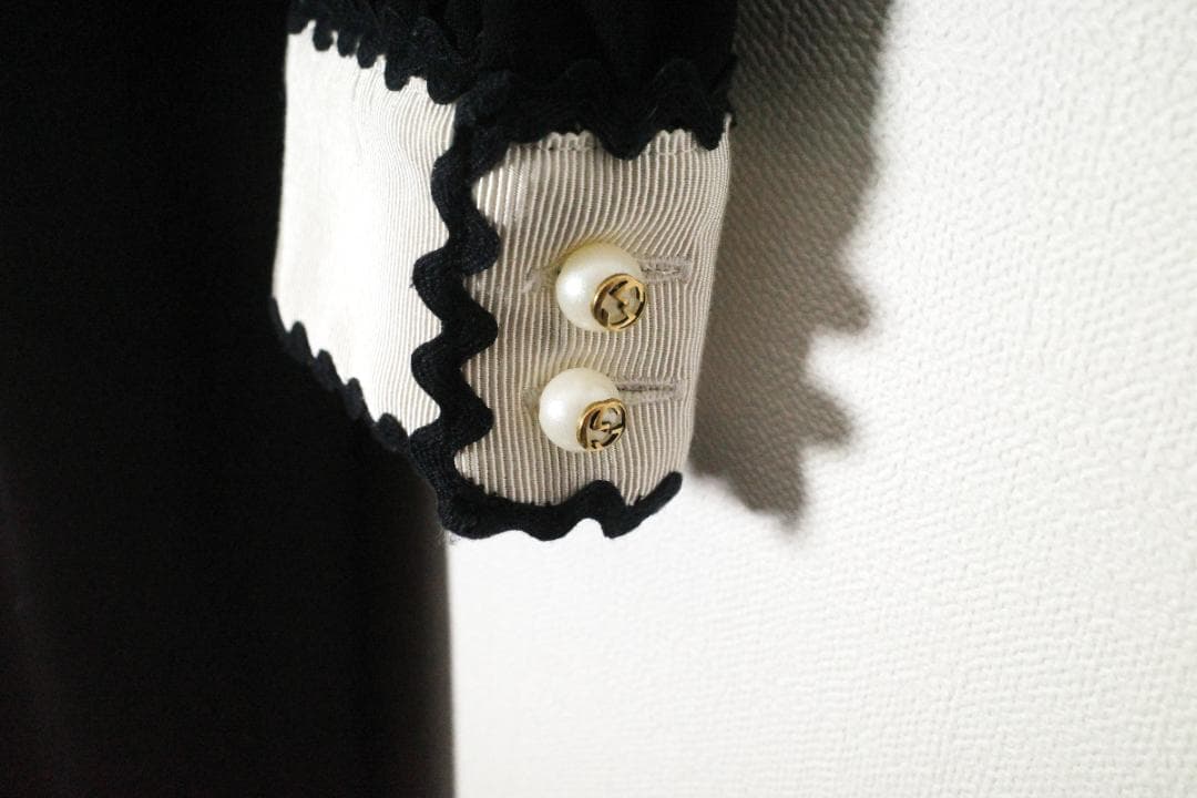 美品✨️Gucci グッチ 長袖　ジャージー　膝丈　ワンピース　XS