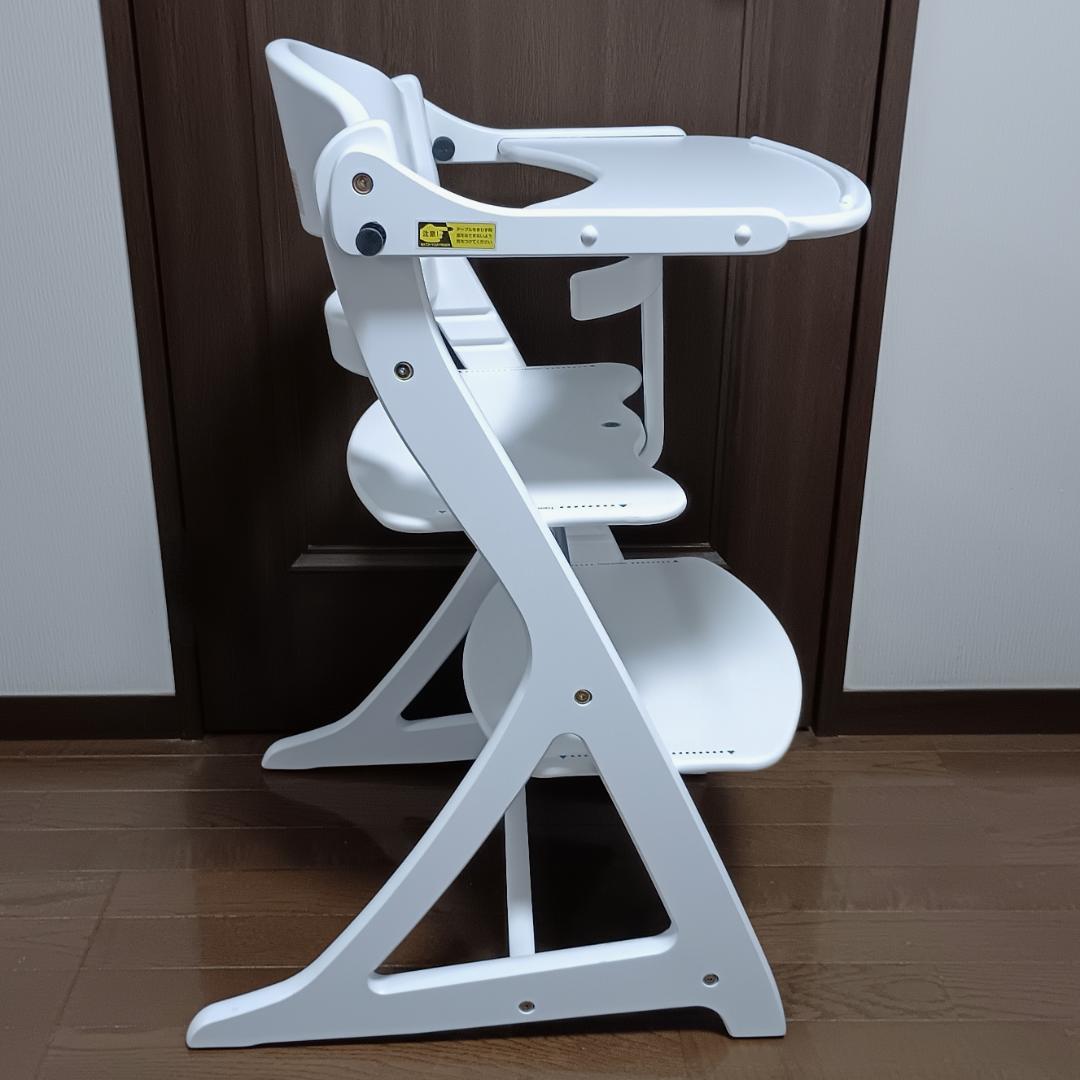 yamatoya 大和屋 すくすくチェアプラス テーブル＆ガード付 ホワイト