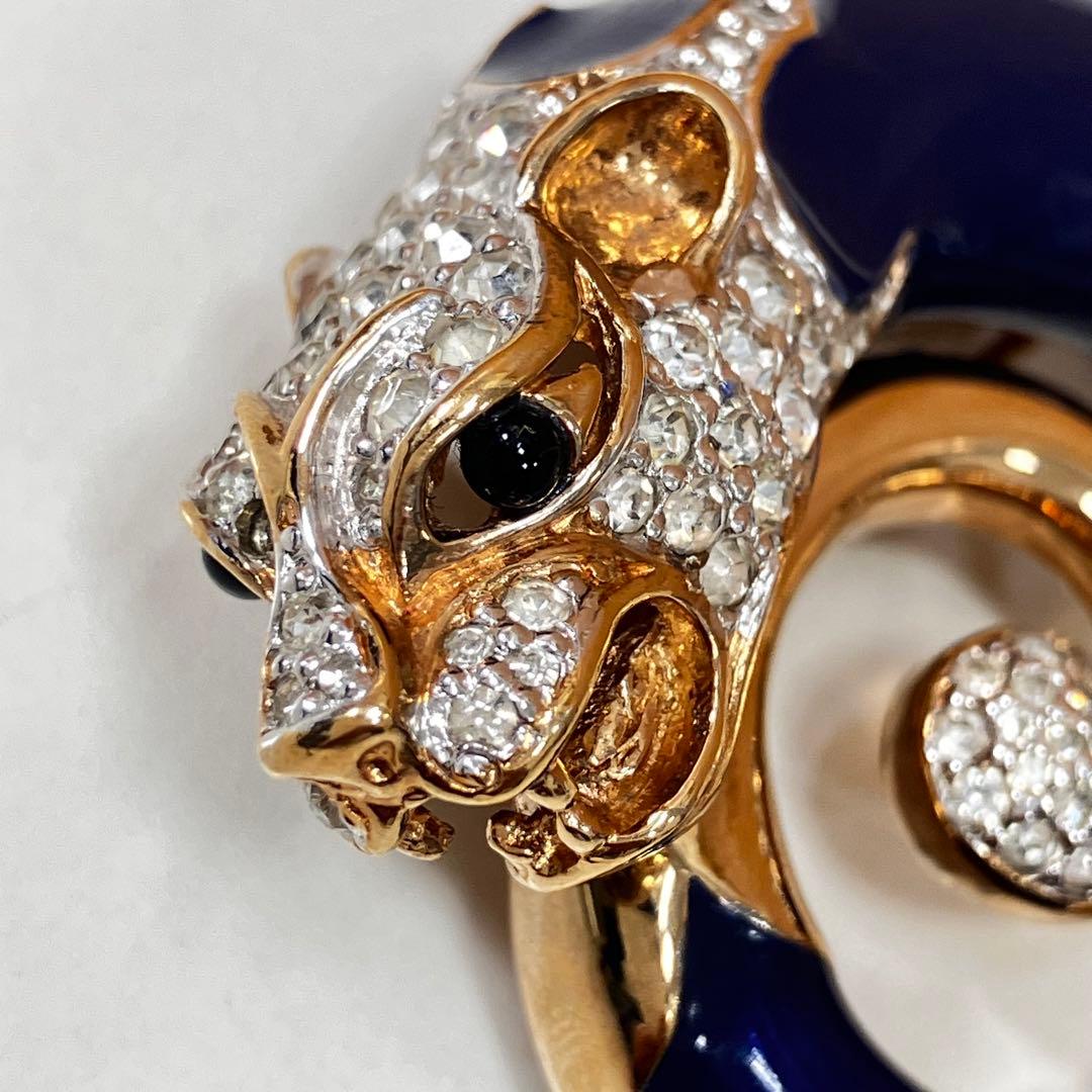 【希少・美品】Panetta パネッタ アニマルモチーフ ブローチ パンサー