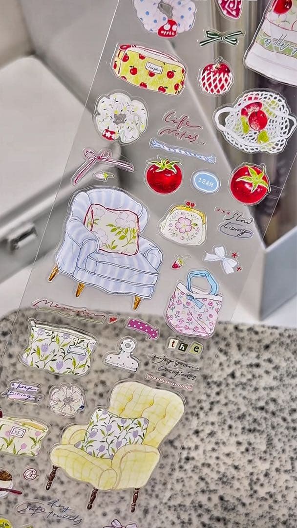 【9349】海外　5m巻　PETカッティングマスキングテープ　小物　家具　生活