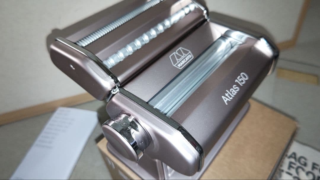 アトラス カラーラインパスタマシーン ピンク（ロゼ）パスタマシン