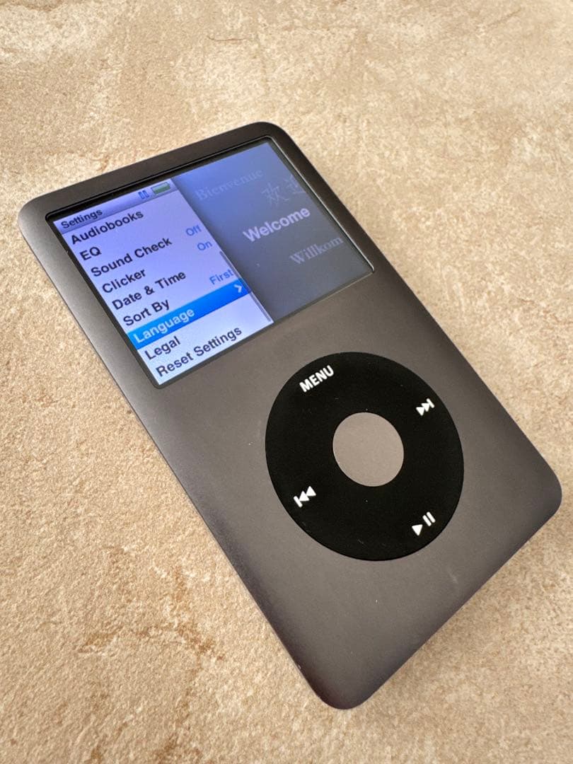 【極美品】iPod classic 第6世代 160GBブラック 新品バッテリー