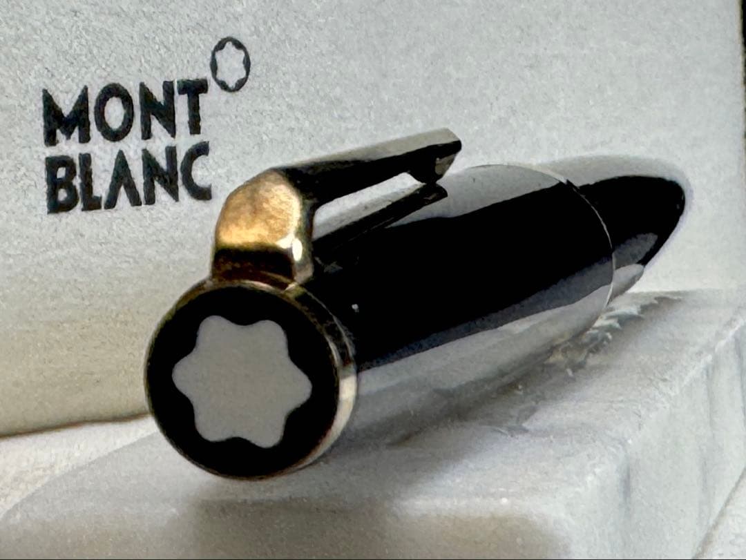 【極美品】モンブラン NO 121 万年筆 ペン先18K ブラック 極細字