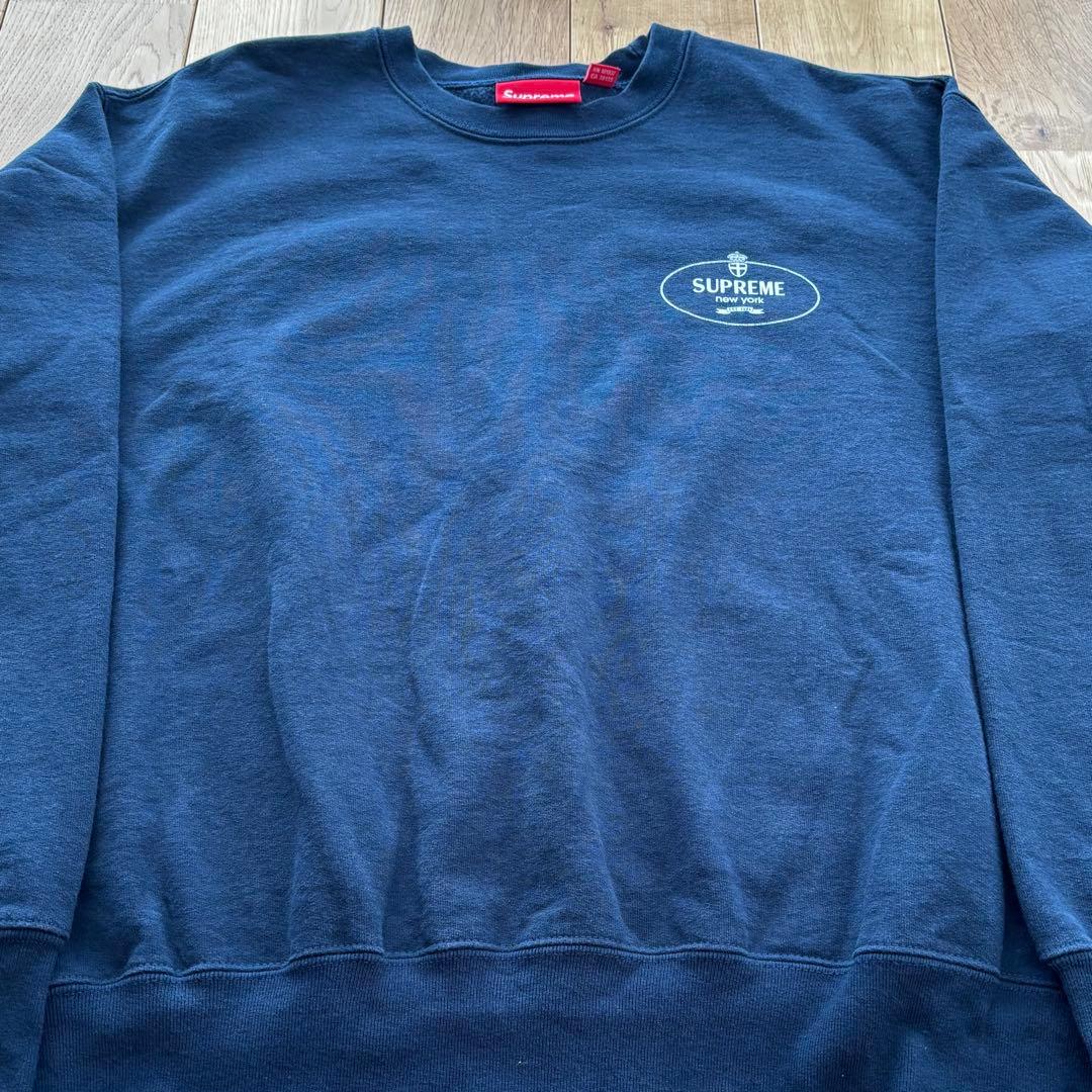 【極希少】Supreme Crest Crewneck ネイビー プラダ 大人気