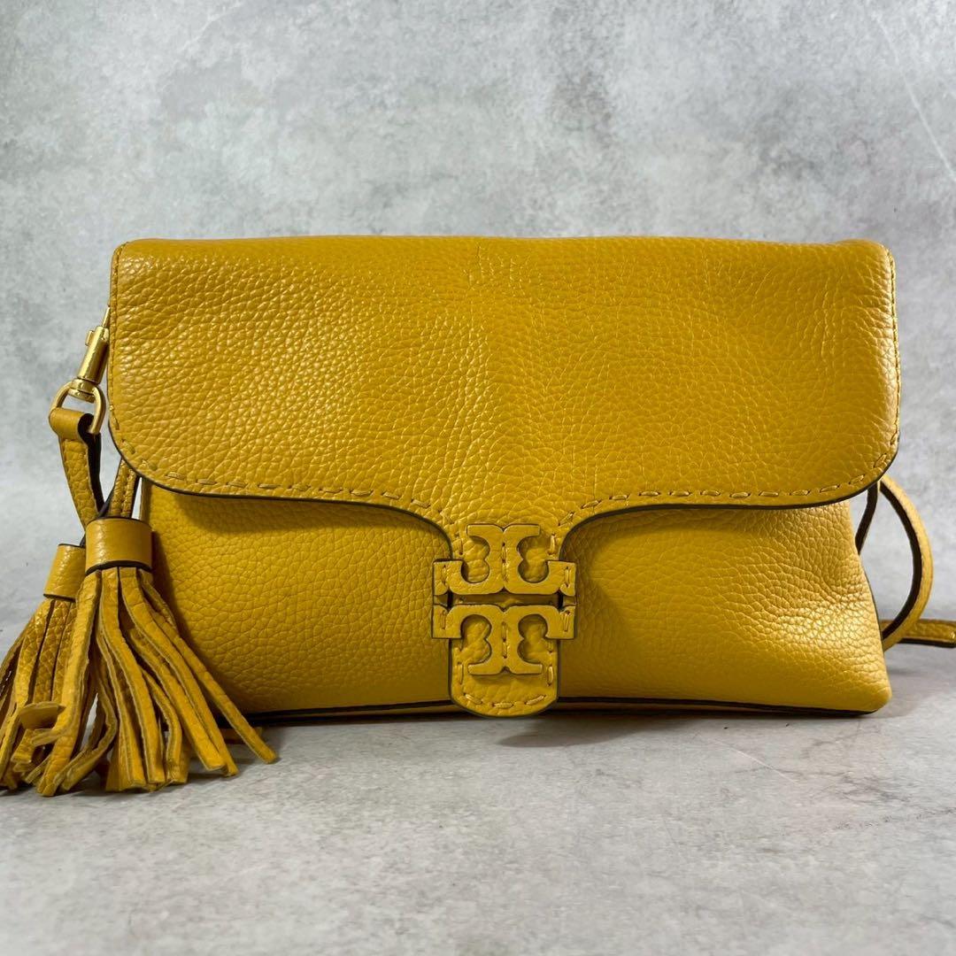 ✨美品✨トリーバーチ　ショルダーバッグ 2way マックグロー　レザー　イエロー