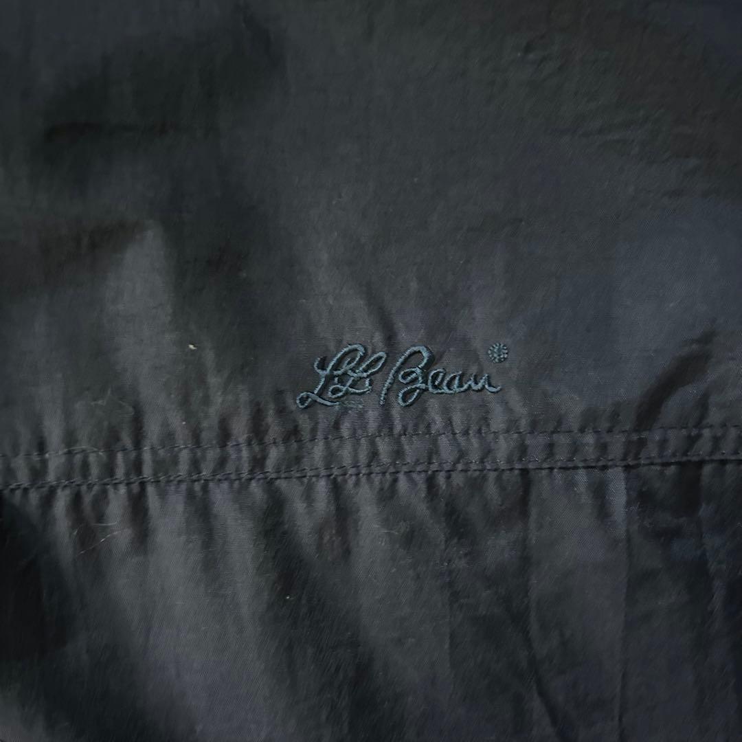 美品90s L.L.Beanエルエルビーンナイロンジャケットドローコード刺繍ロゴ