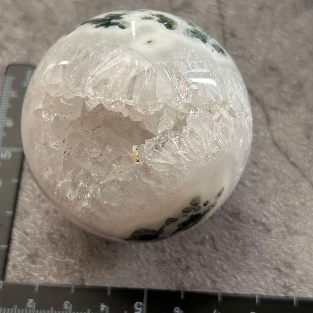 ⭐︎天然石　モスアゲート　スフィア　ジオード
