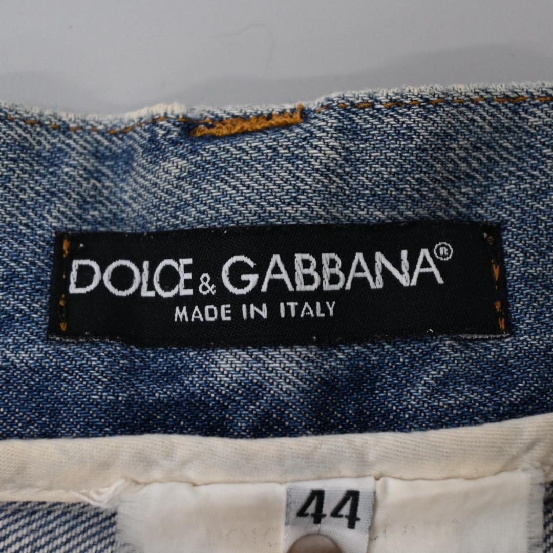 ■ DOLCE&GABBANA スタッズ Y2K 虎刺繍 ジーンズ 48286*