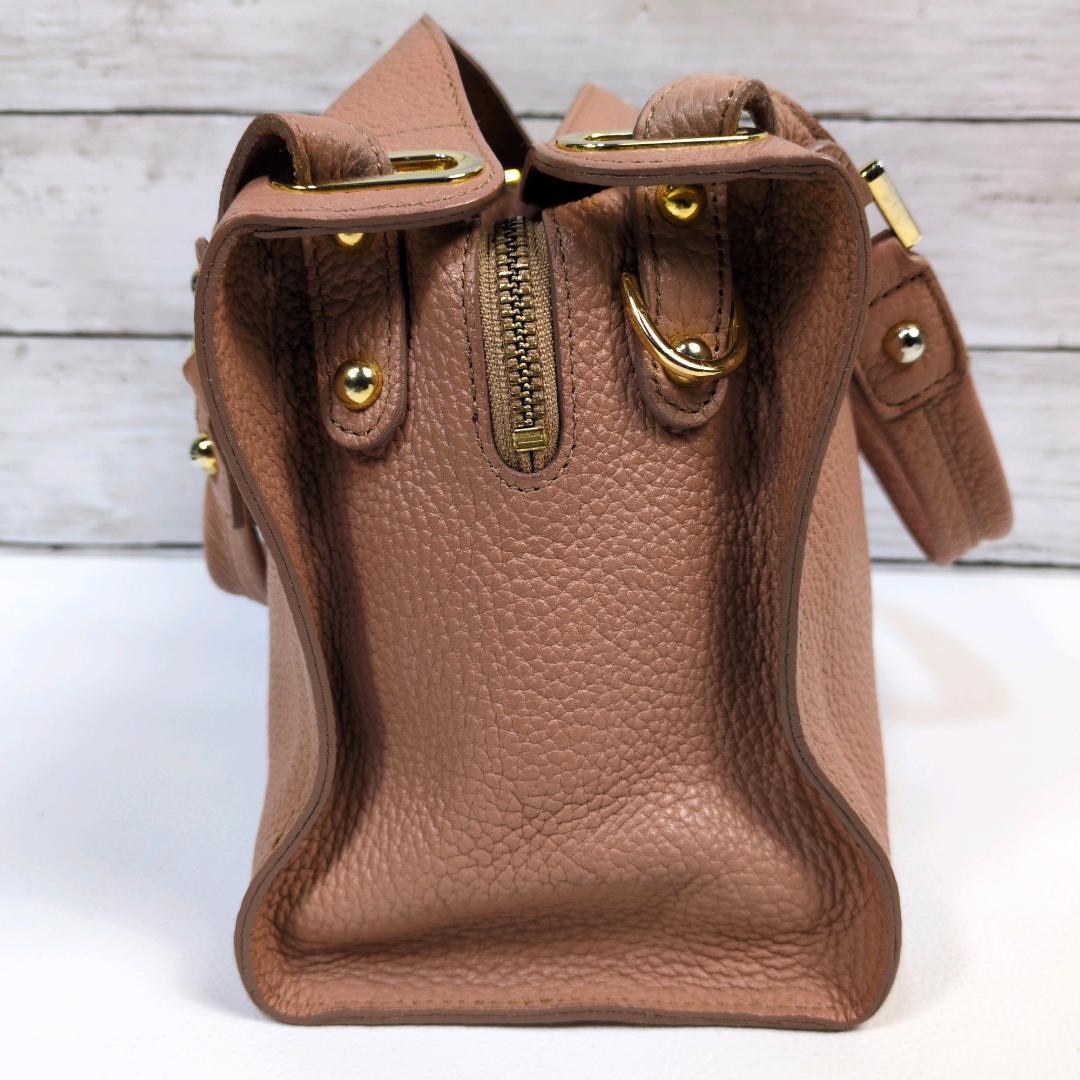 IANNE イアンヌ オリビア ショルダーバッグ ハンドバッグ 2way シボ