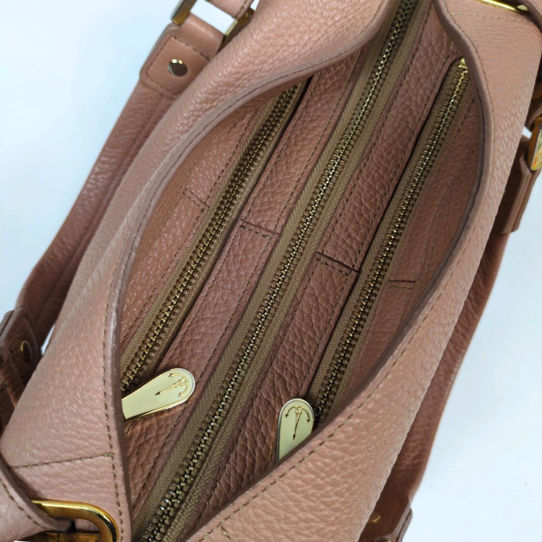 IANNE イアンヌ オリビア ショルダーバッグ ハンドバッグ 2way シボ