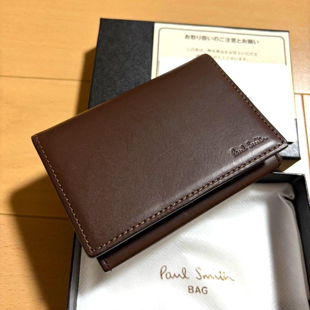 Paul Smith 名刺入れ　オールドレザー2 新品未使用品　ブラウン　完売品