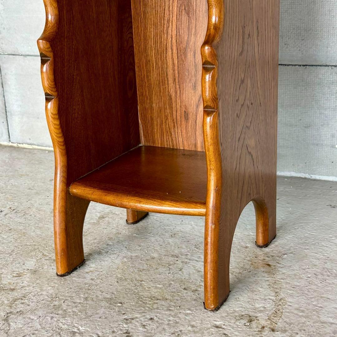 ★70s★ KarImoku カリモク電話台 サイドテーブル 花台 レトロ家具