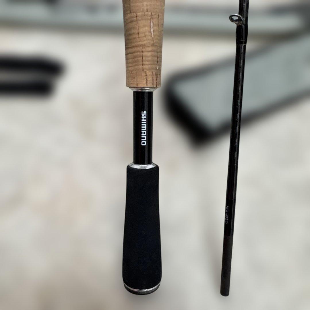 シマノ エクスプライド 165L-BFS/2 (ベイトリール、2ピース) ロッド