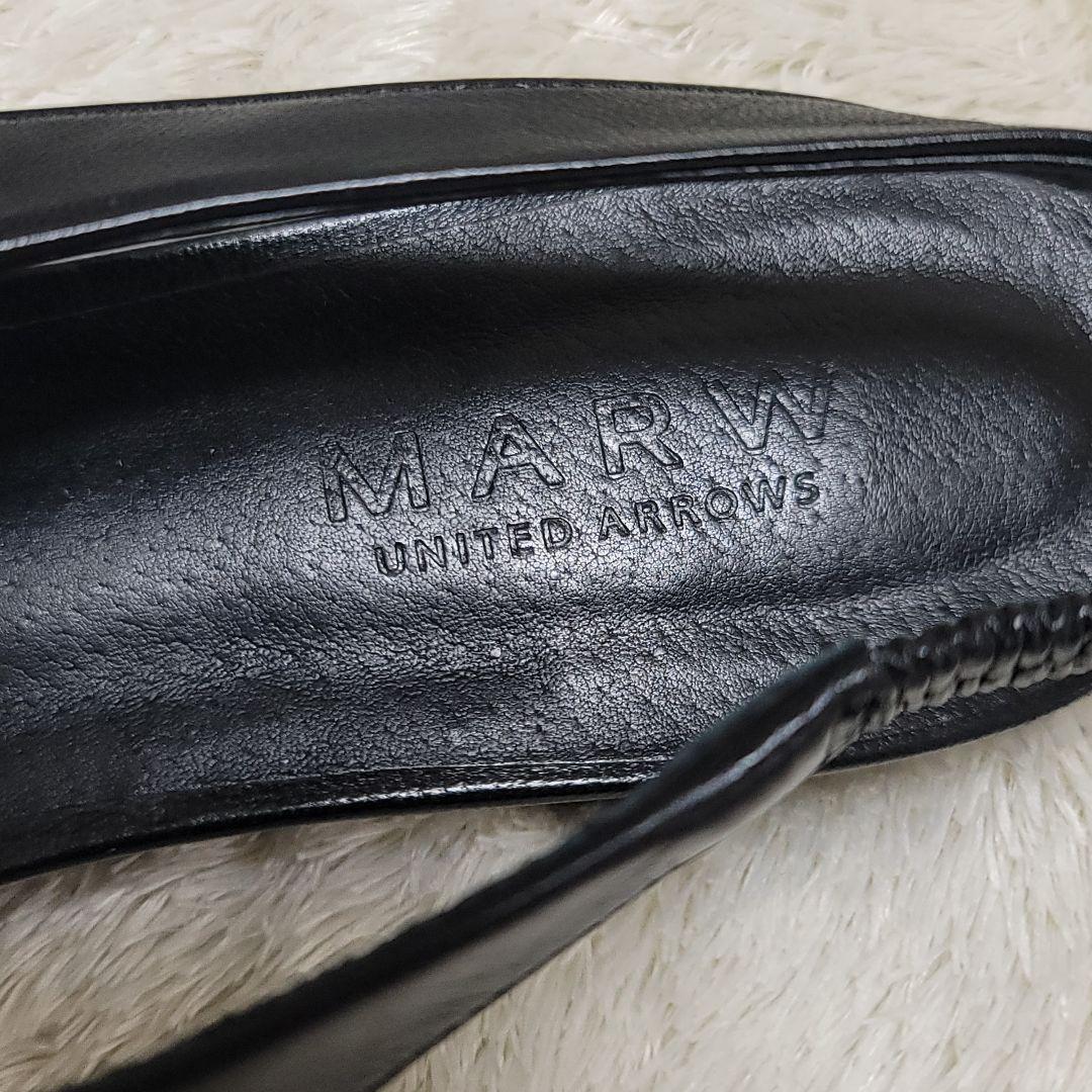 MARW UNITED ARROWS　バックストラップ フラットシューズ