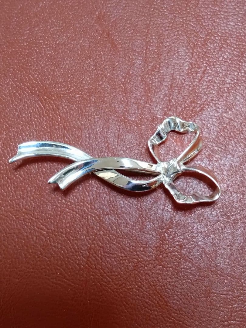 Tiffany＆Co ティファニー ブローチ リボンモチーフ SV925