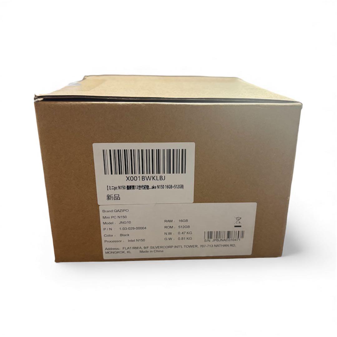【ミニpc N150 最新第13世代初登場】ミニpc 最大3.60GHz min