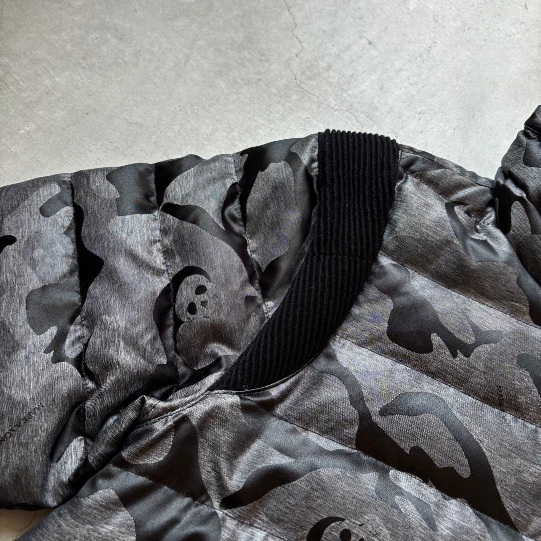 【美品】MARK&LONA ダウンジャケット スカル 迷彩総柄 ゴルフウェア L