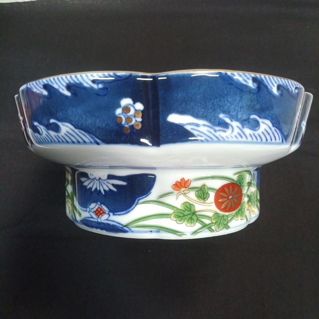 835.新品未使用/古伊万里 /美濃焼/大名丼５個＆刺し身鉢＆千代久セット