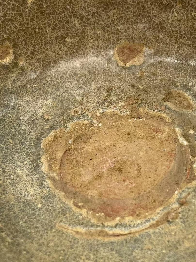 南北朝時代 青釉 越窯茶碗 刑窯茶盞 希少珍貴 茶道具　茶杯 盃 (A-90)