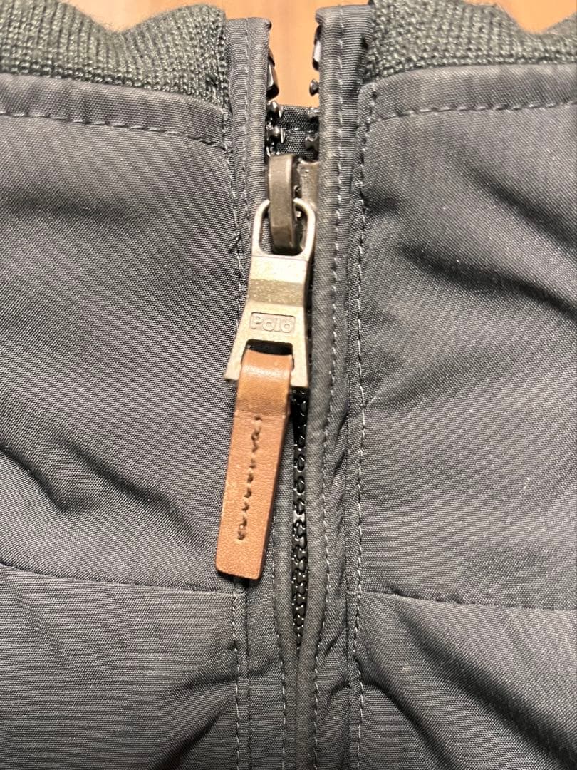 そ*う様 美品　訳アリ　ラルフローレン　ブルゾン　フリース　ナイロン　中綿　黒