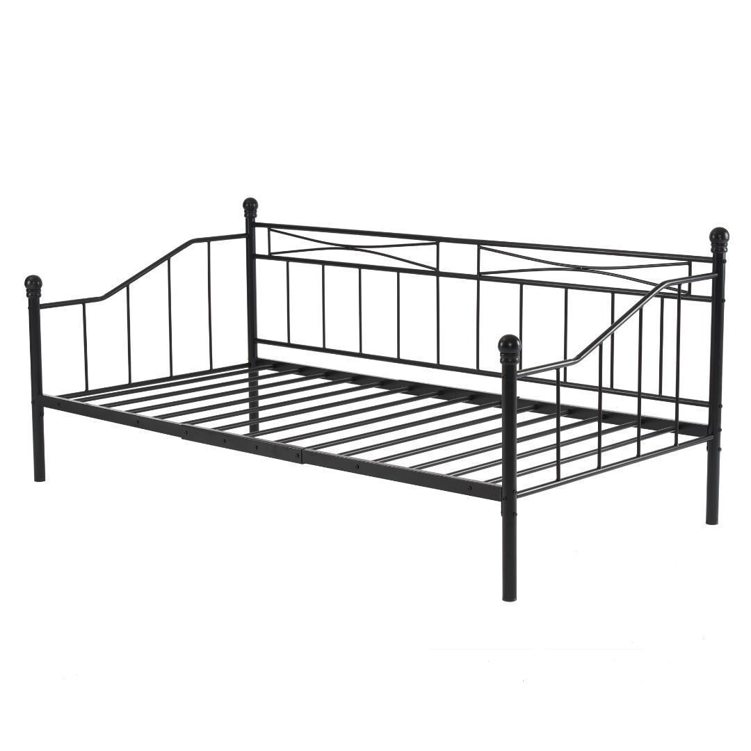 【新作】【ブラック】シングルベッド パイプベッド シングル ベッドフレーム