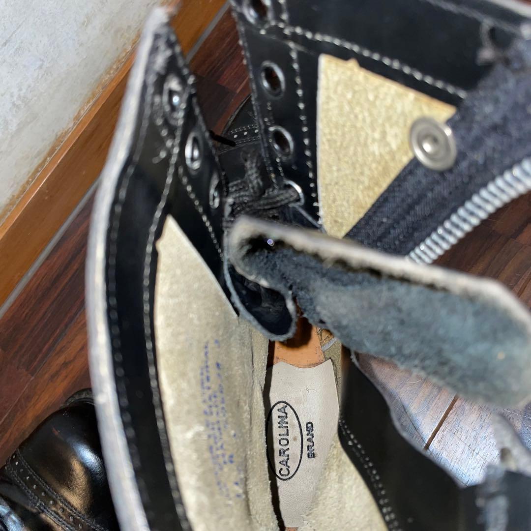 ビンテージ　キャロライナ　コンバットブーツ　サイドジップ