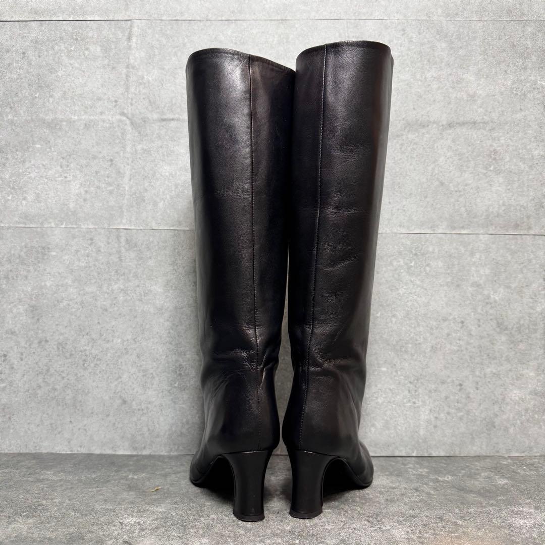 ルタロン グリース MAMIAN ワイドシャフト ロングブーツ 22cm