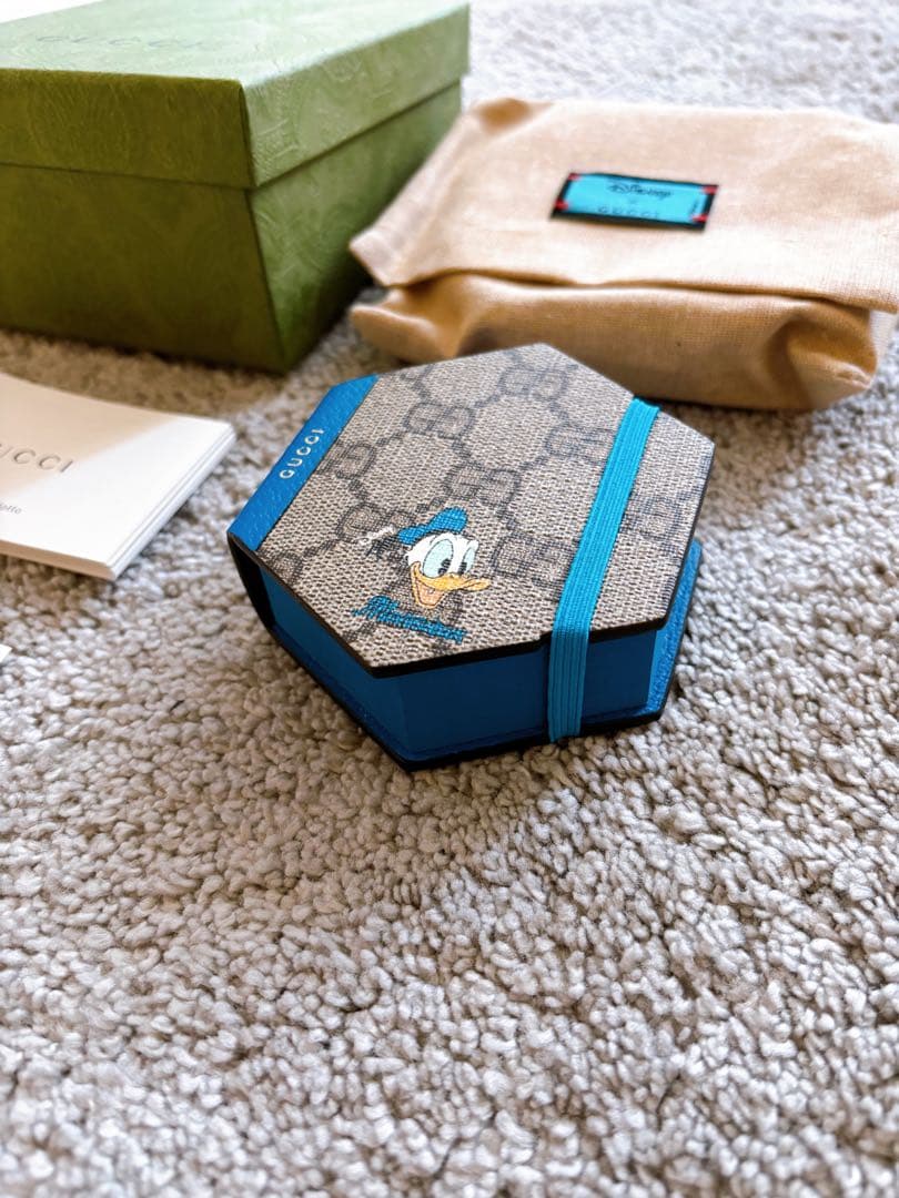 新品 GUCCI グッチ ディズニーコラボ　ドナルドダック メモ帳　ディズニー