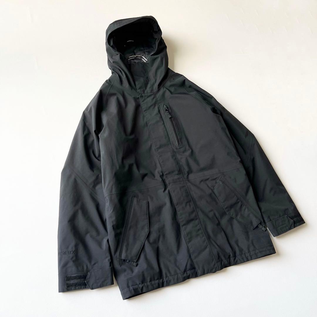 3309 バートン　ジャケット ゴアテックス スノボウェア メンズ 無地 黒