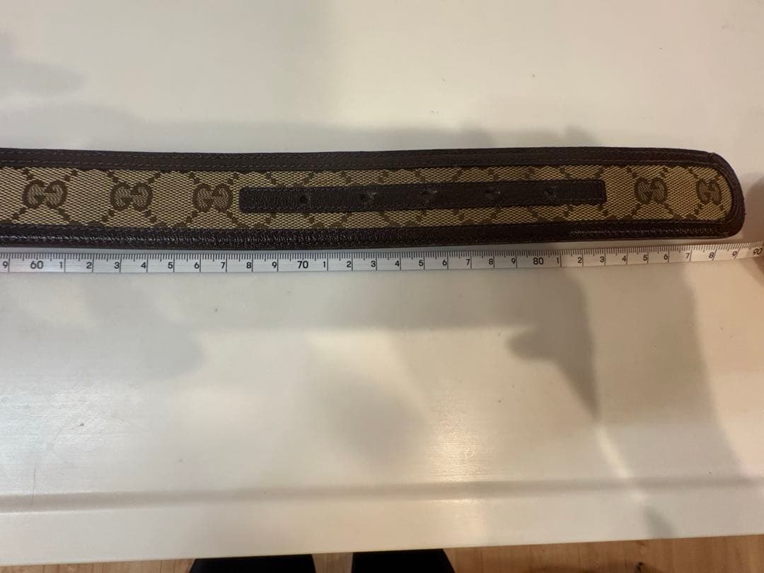 GUCCI GGパターン レザーベルト