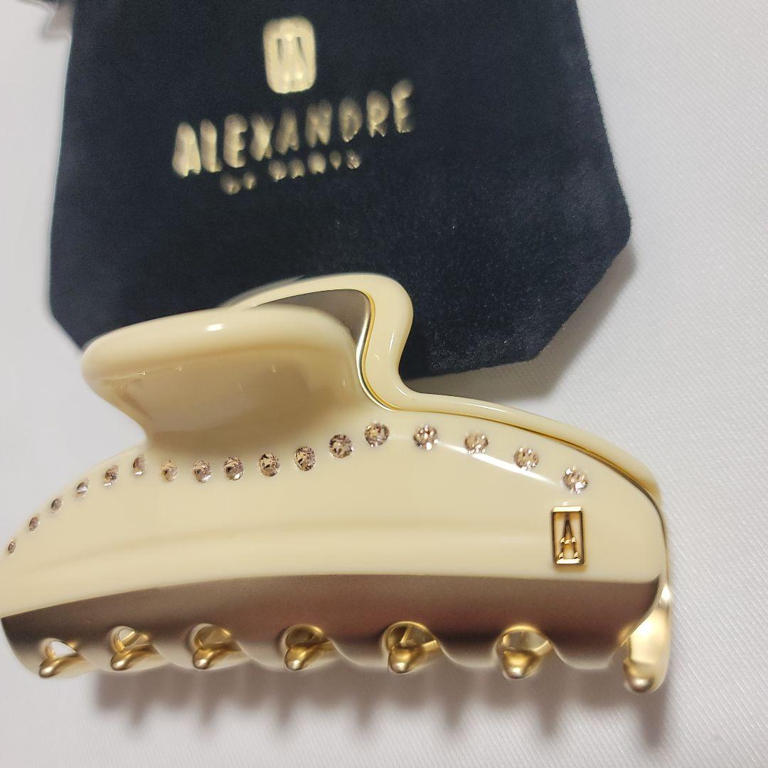 (未使用)アレクサンドルドゥパリ ヘアクリップ M アイボリー