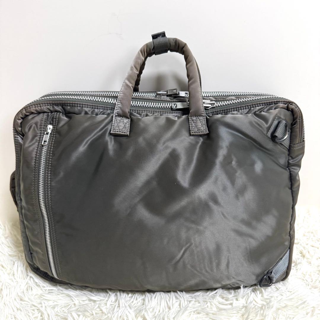 PORTER タンカー 2way ビジネスバッグ リュック　大容量　グレー