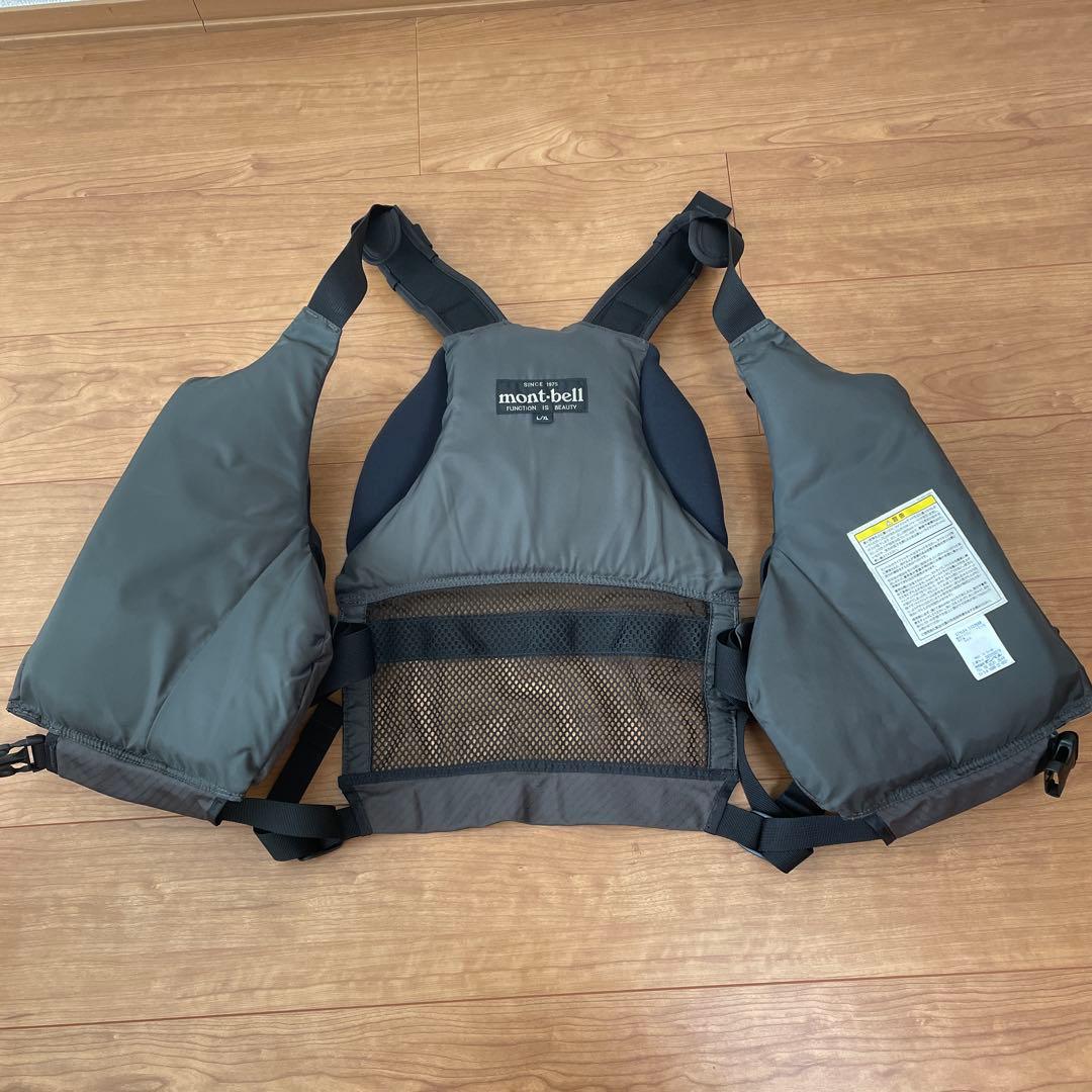 モンベルライフジャケットアングラー サイズ L/XL 黒