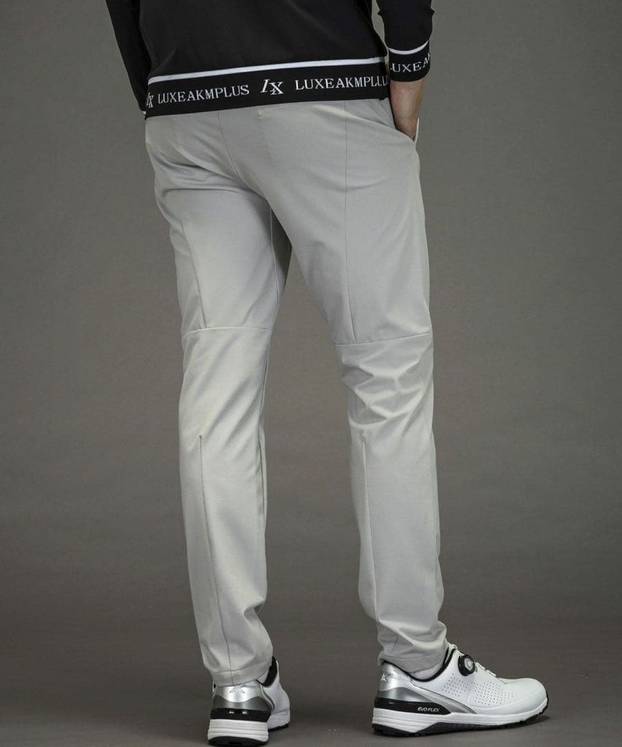 LUXEAKMPLUS メンズ ゴルフパンツ グレー Mサイズ 在庫SALE