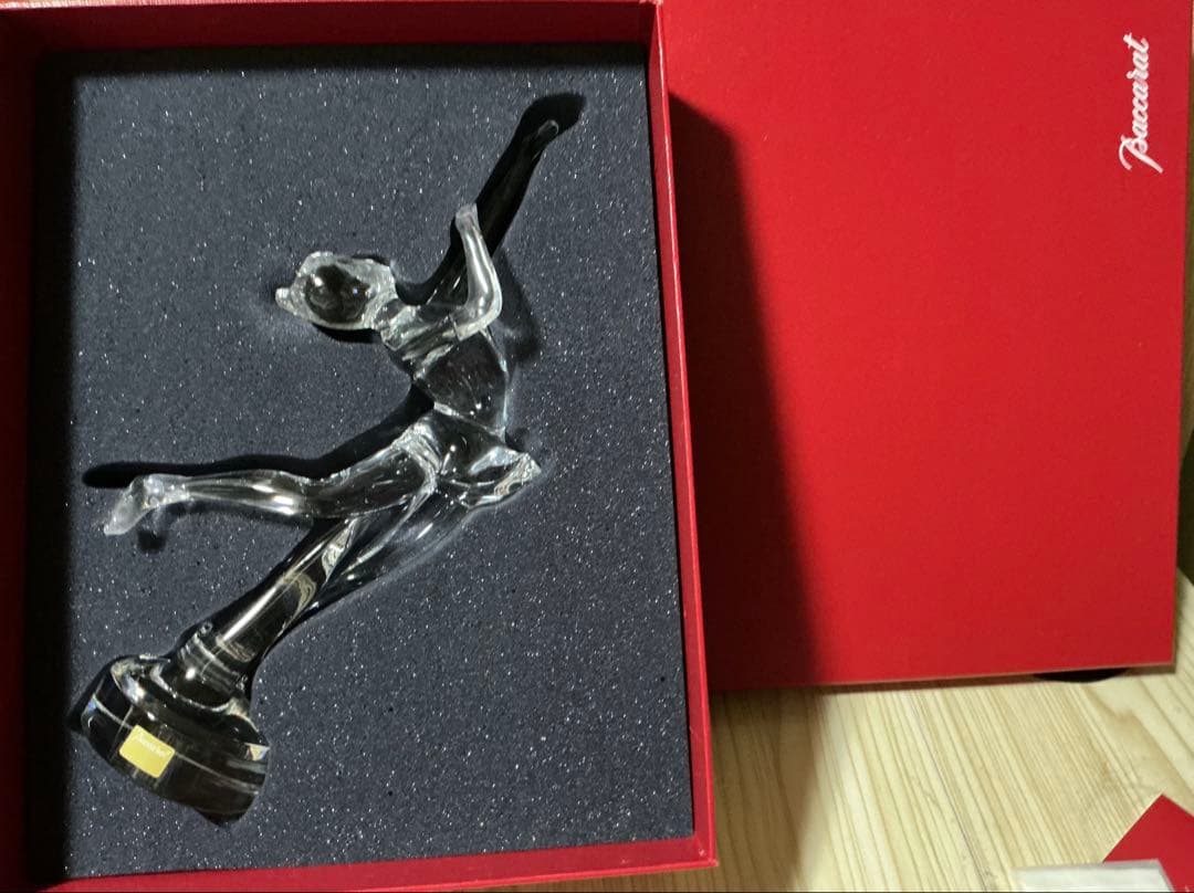 Baccarat フィギュアスケート　置物　フギュリン