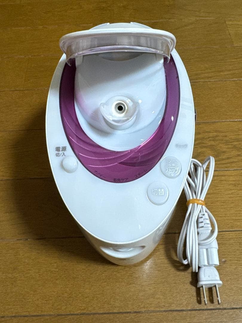 ナノケア フェイススチーマー ホワイト・パープル EH-SA63