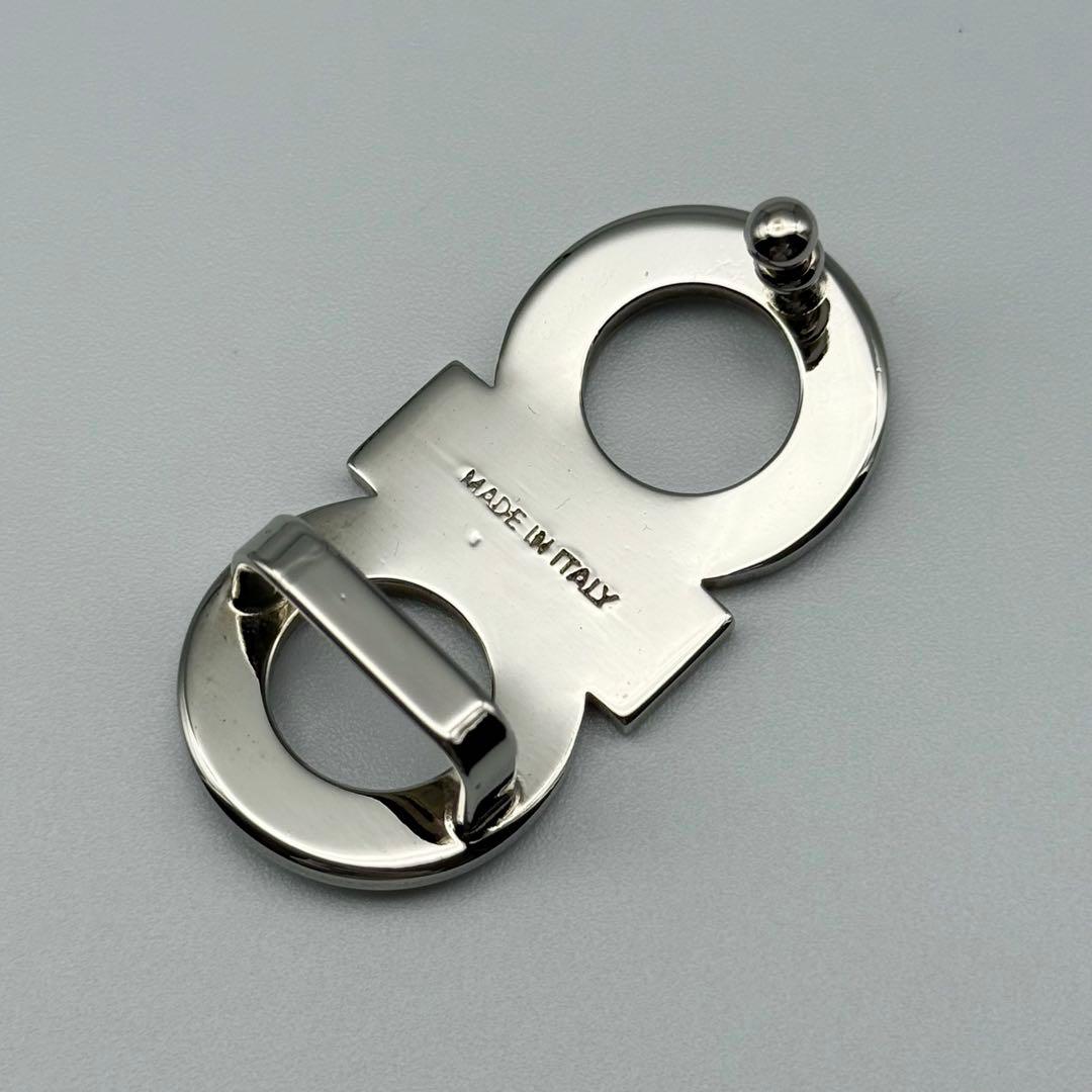 ✨美品✨フェラガモ ダブルガンチーニ シルバー金具 ベルト レディース レザー