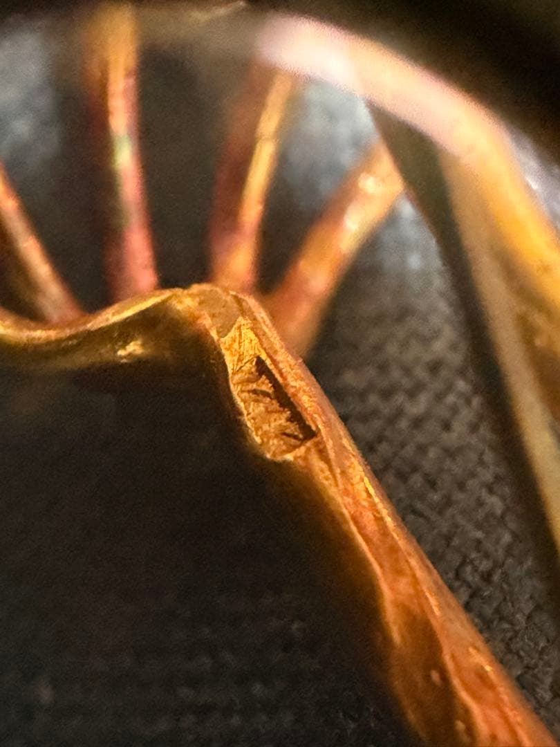 rococoさん専用 K14 金 ブローチ 刻印あり