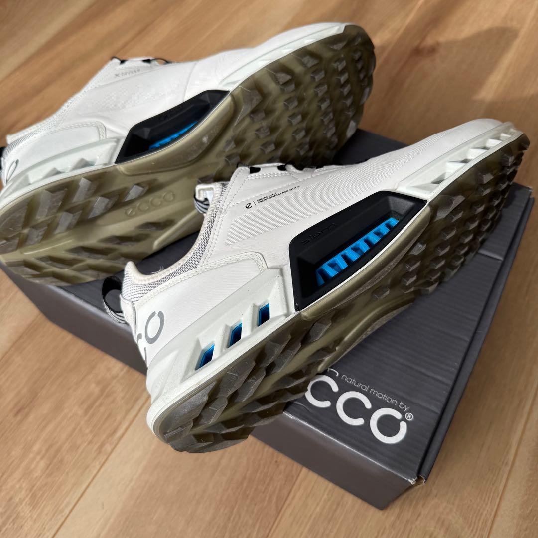 ECCO BIOM C4 BOA スパイクレス ゴルフシューズ　ホワイト27.5