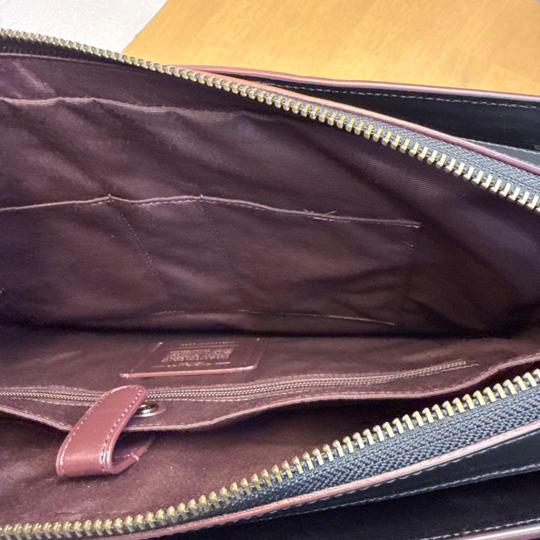 COACH コーチ 2way ショルダーバッグ ビジネスバッグ シグネチャー