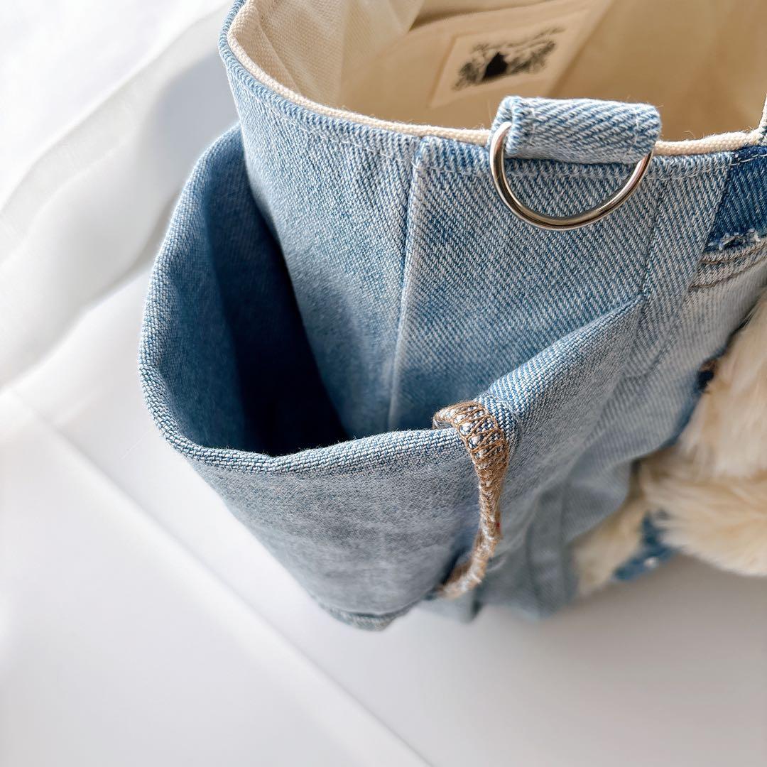 ね*】様 コヤンイサムチョン　デニム　トートバッグ　サンダーちゃん