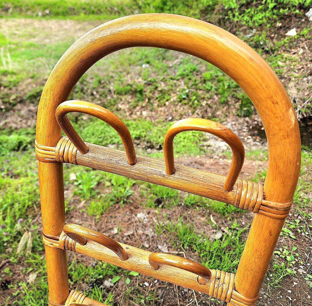 【昭和レトロ】藤籠(かご)ラタン/シューズラック