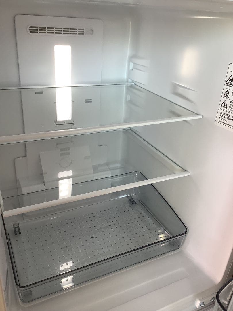 ゆりんシャープ 2ドア冷凍冷蔵庫 SJ-D15P-W 2025年製