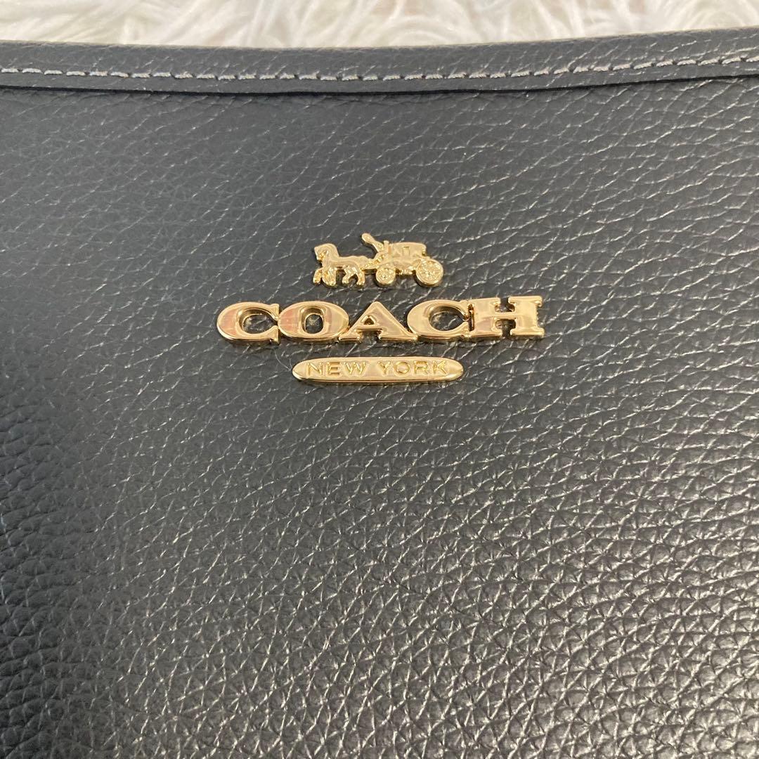 極美品　現行　コーチ　ショルダーバッグ　シティ バケット バッグ　2way 黒