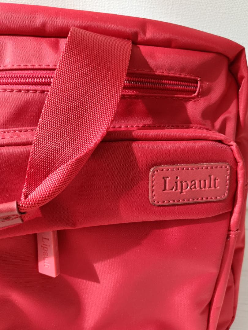 Lipault Paris リポー ショルダーバッグ レッド