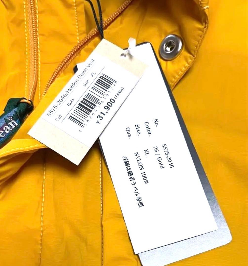 ❣️値下げ❣️L.L.Bean GOLDダウンベスト XL新品タグ付 光電子 レア色