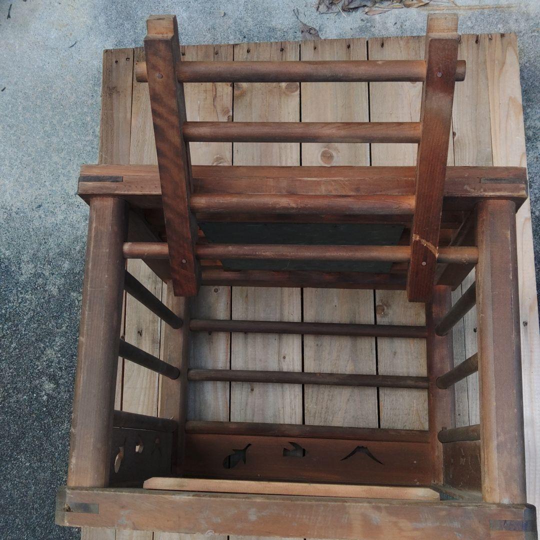 古炬燵　暖房器具　木製